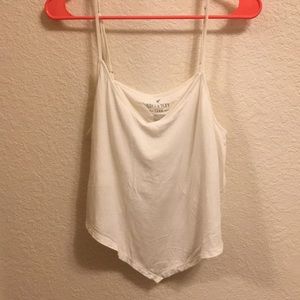 Cute angled v-neck tank top